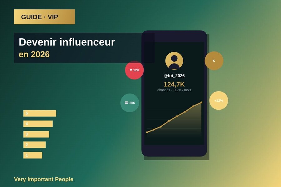 Smartphone et croissance des abonnés - Devenir influenceur