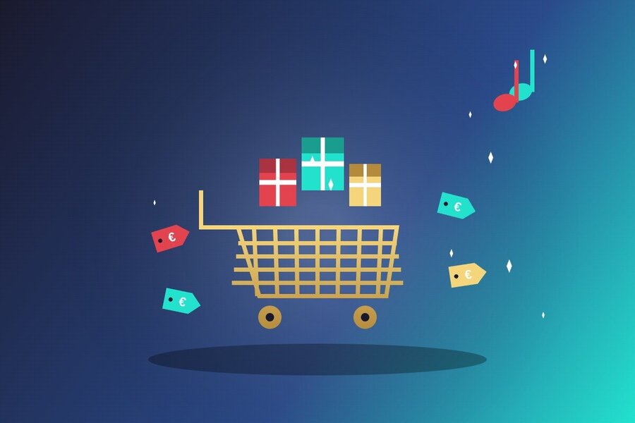 Caddie shopping et produits flottants TikTok Shop