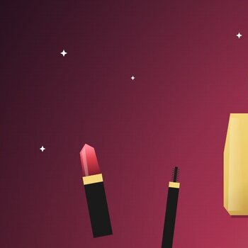 Cosmetiques de luxe parfum rouge a levres creme et accessoires